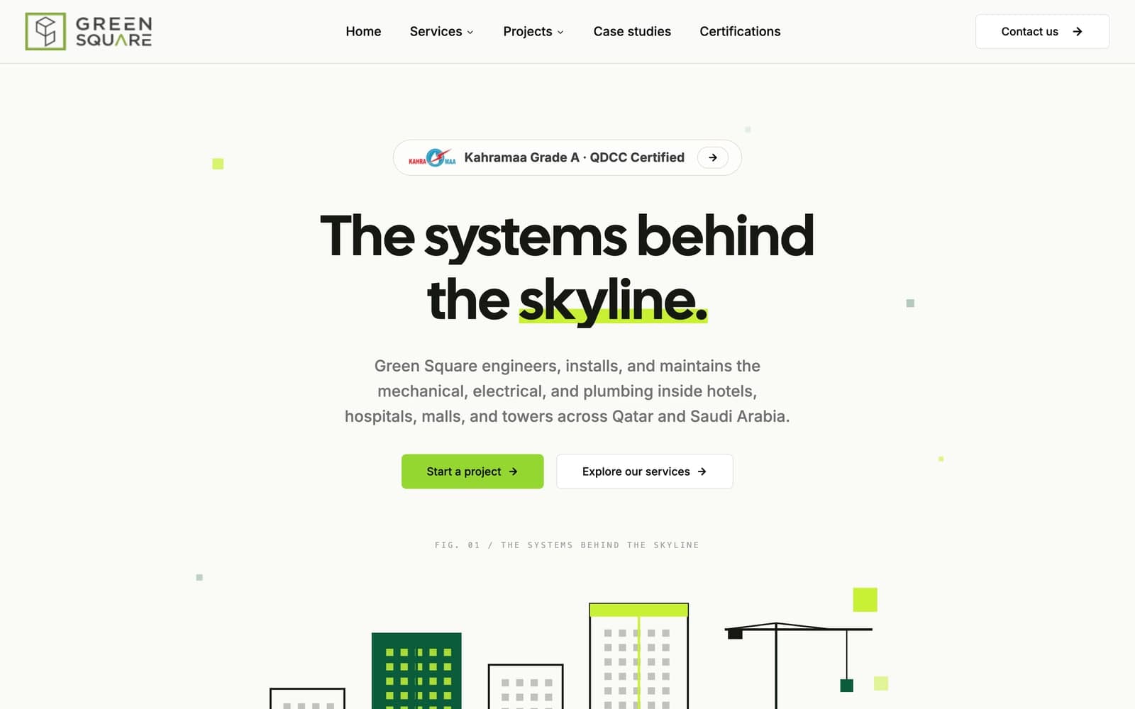 Engineering contractor site we built